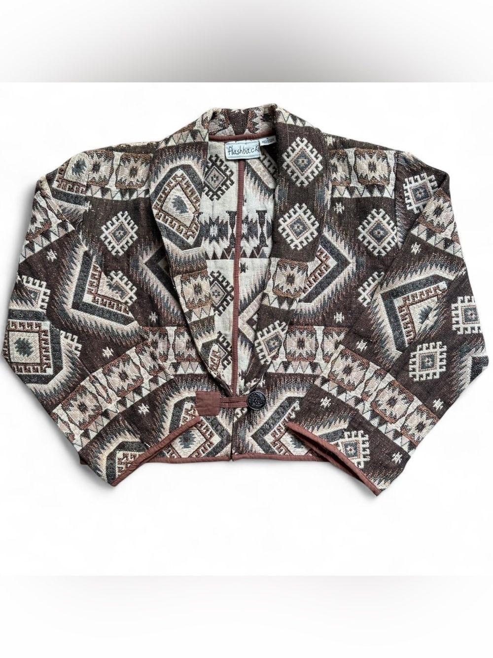 Vintage 90s Flashback Southwestern Tapestry Jacket